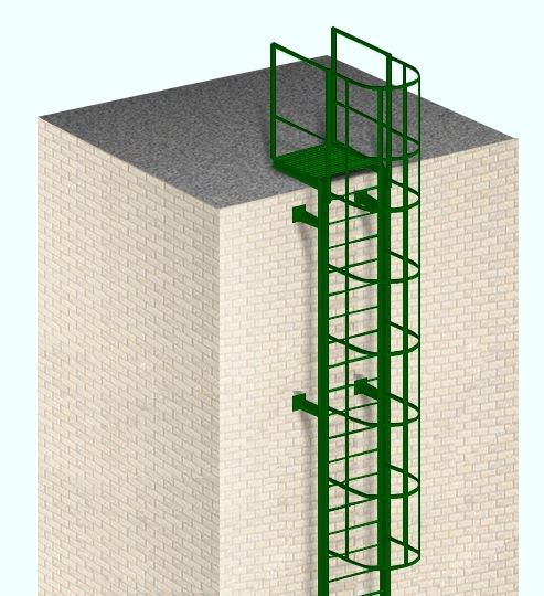 Вертикальная стеновая лестница
